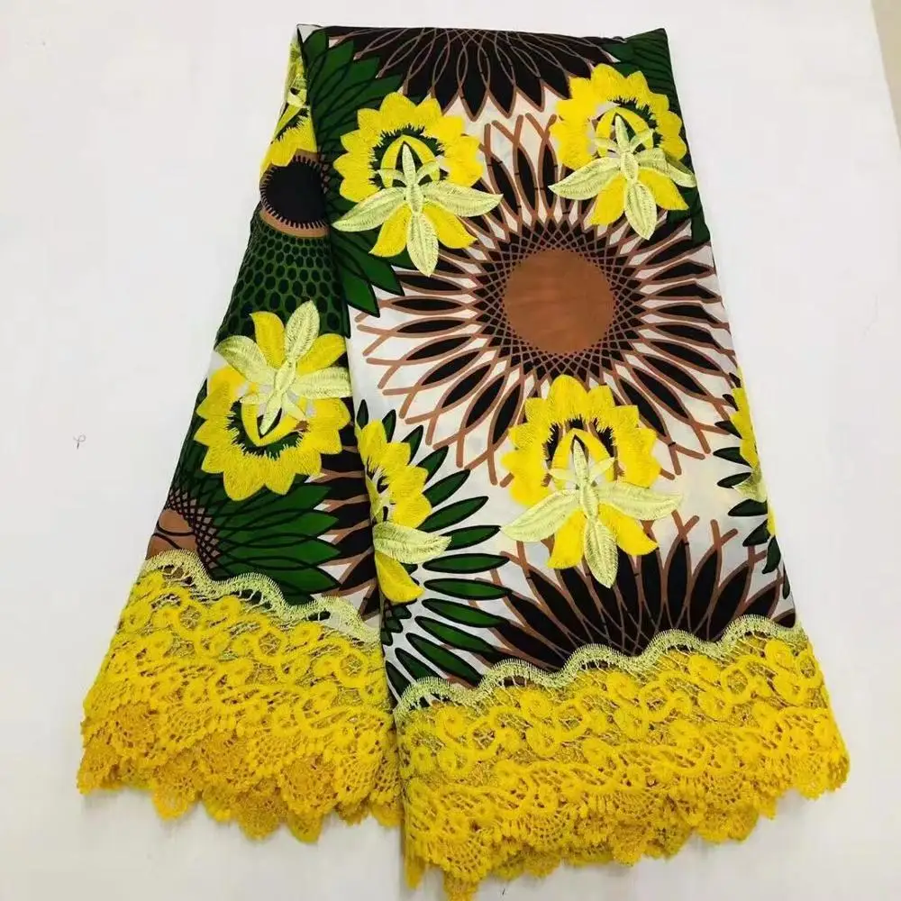 Новинка 2020 африканская кружевная ткань чистый хлопок шелк со стразами платье с