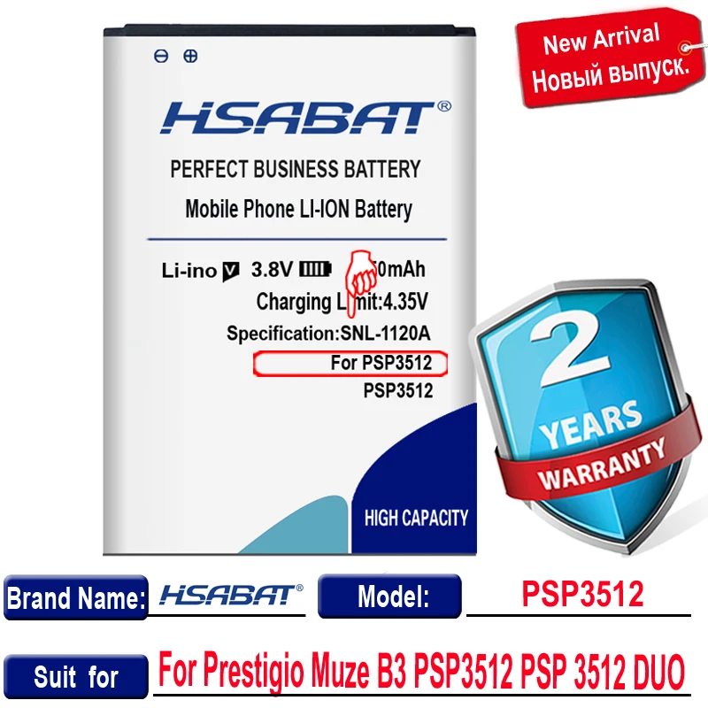 Топ бренд 100% новый аккумулятор 3100 мАч для Prestigio Muze B3 PSP 3512 DUO 3512DUO в