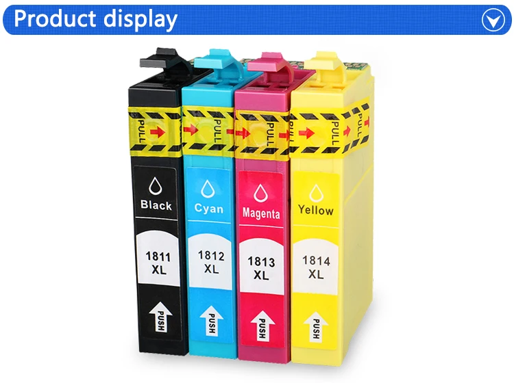 4PK T1811 4 Совместимый картридж для Epson XP 30 102 202 205 212 215|Чернильные картриджи| |
