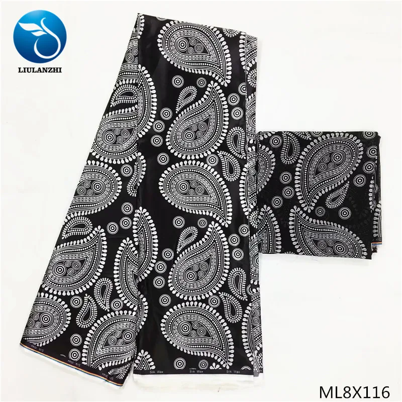 

LIULANZHI african satin fabrics 2019 Fashion satin nigerian fabrics Polyester satin fabric 4+2yards ML8X112-ML8X129