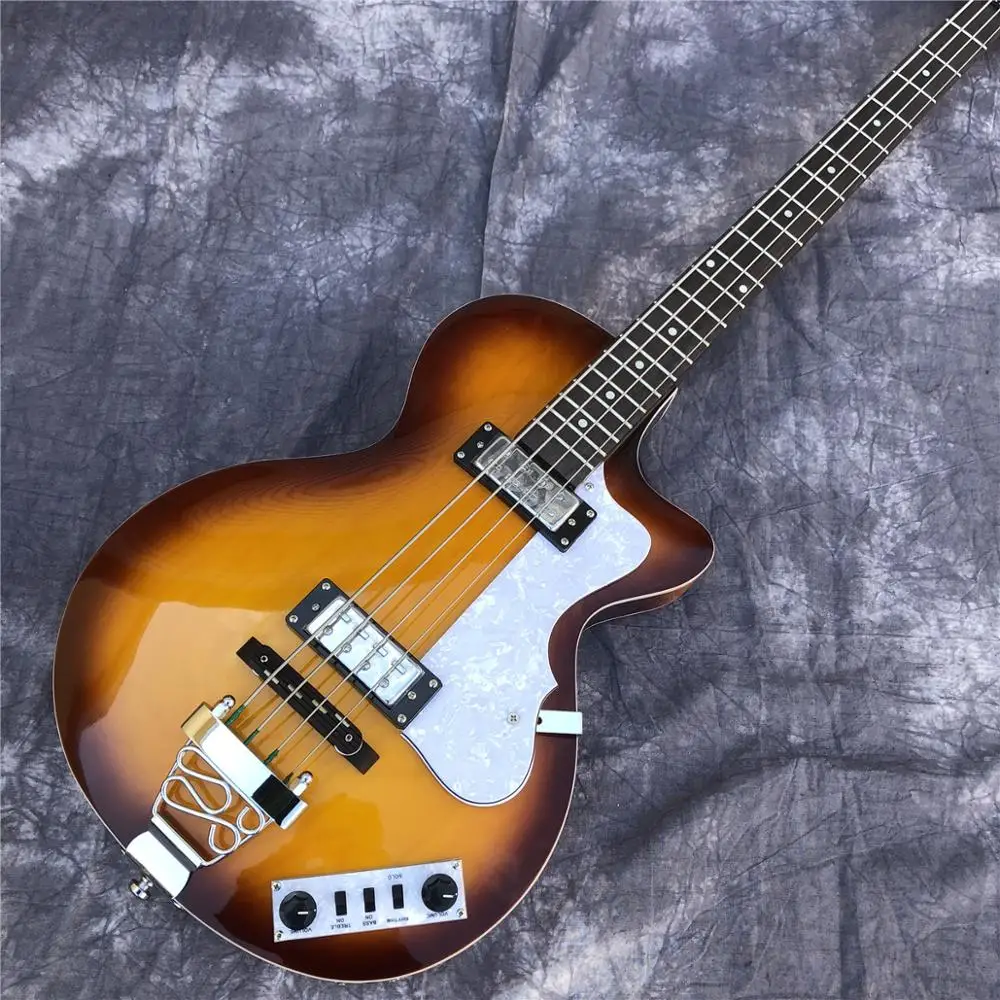 4 струнный бас гитара Hofner HCT Club Sunburst высшего качества серии Hi CB полые строки для