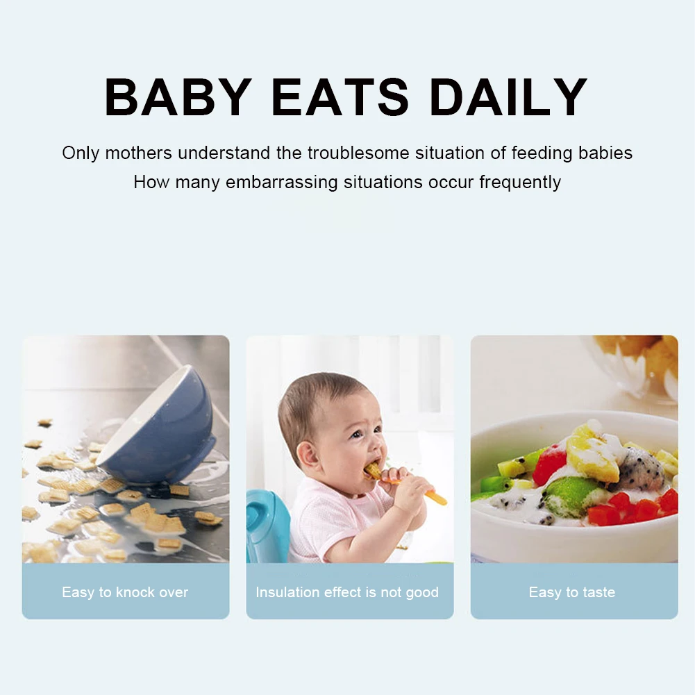 

Baby Silicone Plate Divided Plate Self Feeding Training Dish With Waterproof Hanging Design For Babies And Infants Eating Bowl