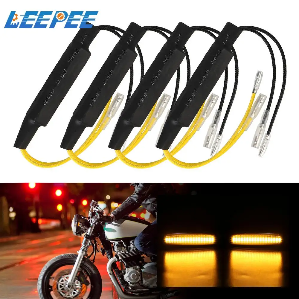 Светодиодный указатель поворота, мигалка для мотоцикла, 12 В, 21 Вт, для устранения ошибок, 26 Ом, индикатор нагрузки, резистор, декодер неисправ...