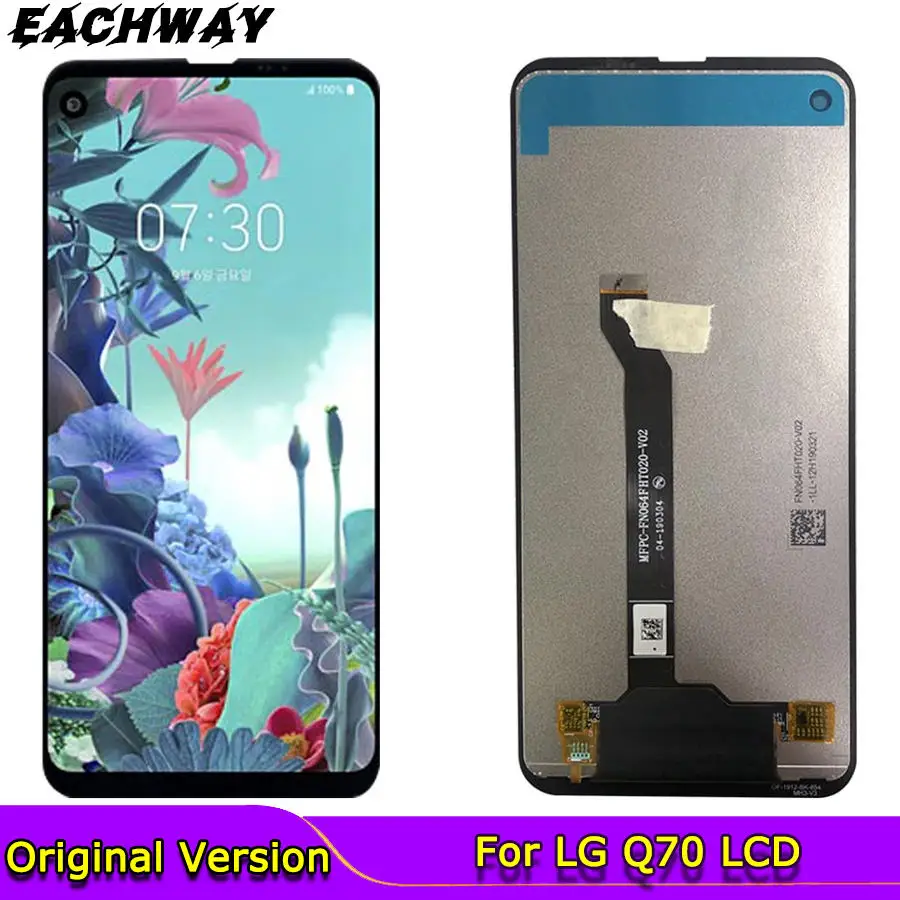 Для LG Q70 ЖК-дисплей кодирующий преобразователь сенсорного экрана в сборе LM-Q620WA LM-Q730N запасные части 6,4 