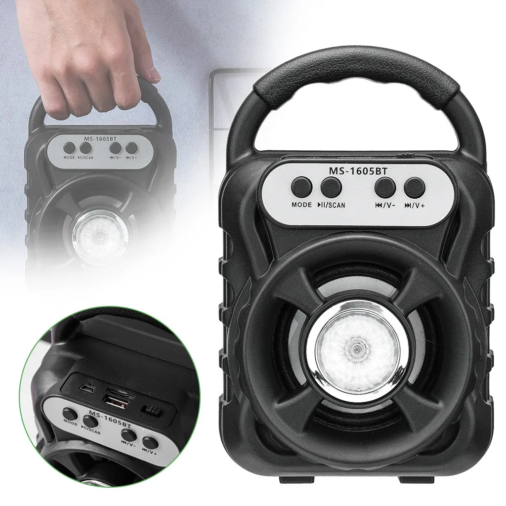 Высокое качество Горячая Портативный Blueteeth динамик FM MP3 открытый беспроводной с USB/TF/Aux вход покупка прямых продаж