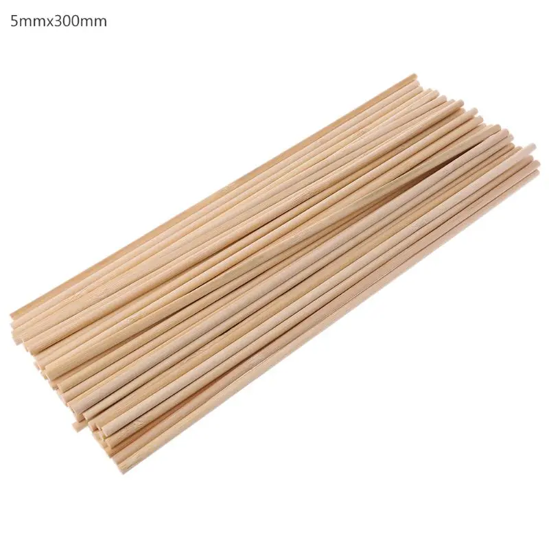 

L9NB 50 Wooden Plant Grow Support Bamboo Plant Sticks Garden Canes Plants Flower Support Stick Cane