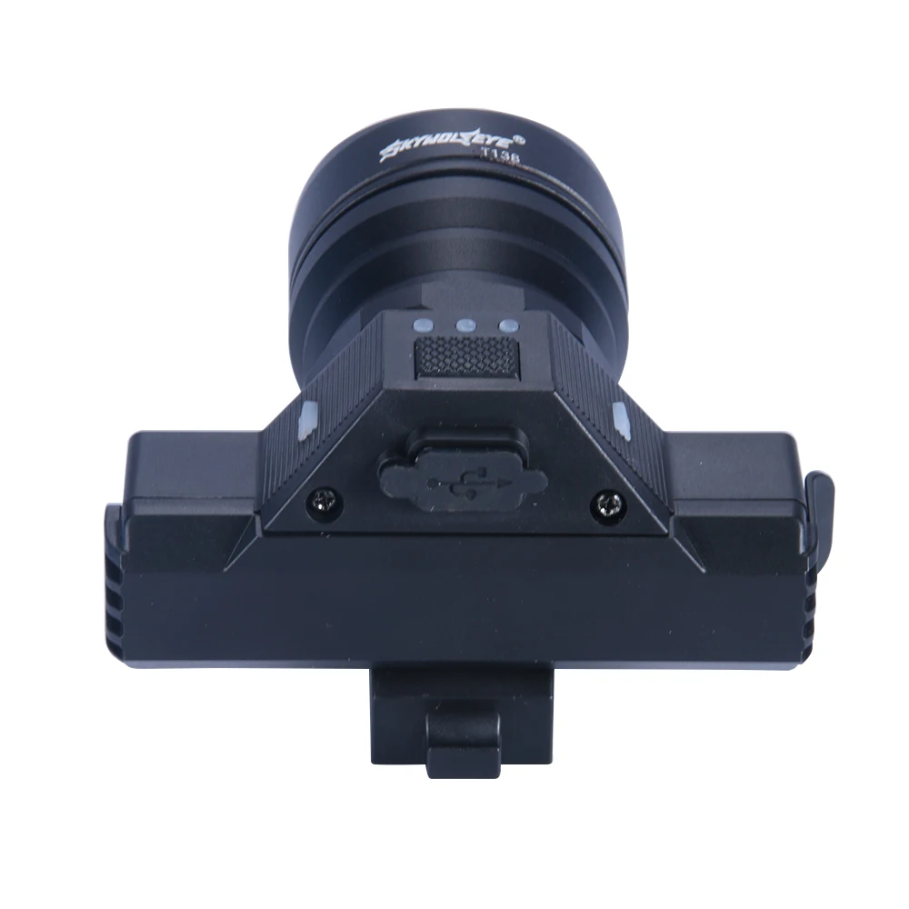 Велосипесветильник передний светодиодный фонарь XML T6 + COB 3 режима зуммируемый