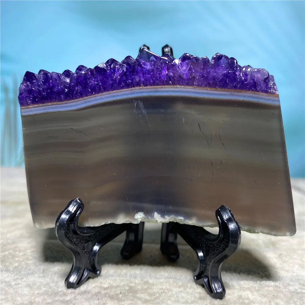 

Amethyst Agate Stone Natural Crystal Healing Section Gems Minerals Raw Feng Shui Reiki Spiritual Wicca Living Room Decoration