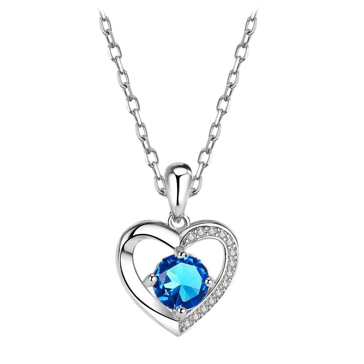 

Necklace Women New Fashion Pendant Heart-Shaped Love Necklace Ladies Romantic Clavicle Chain Holiday Gift naszyjniki damskie