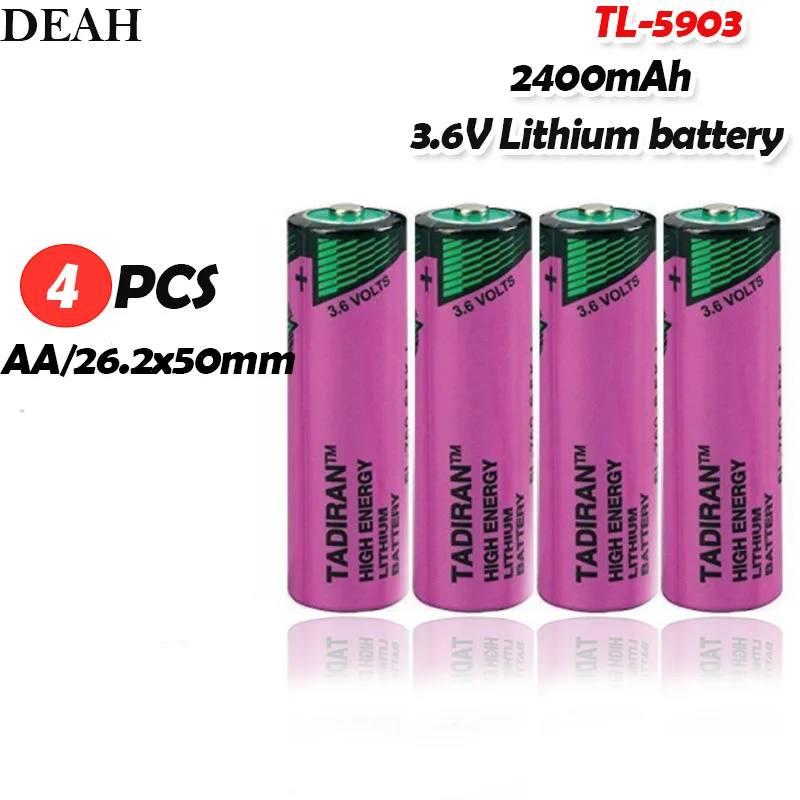 4 шт. TL 5903 ER14500 14505 3 6 V 2400mAh AA литиевая батарея PLC 14500 TL5903T SL 360 для метр предупреждение