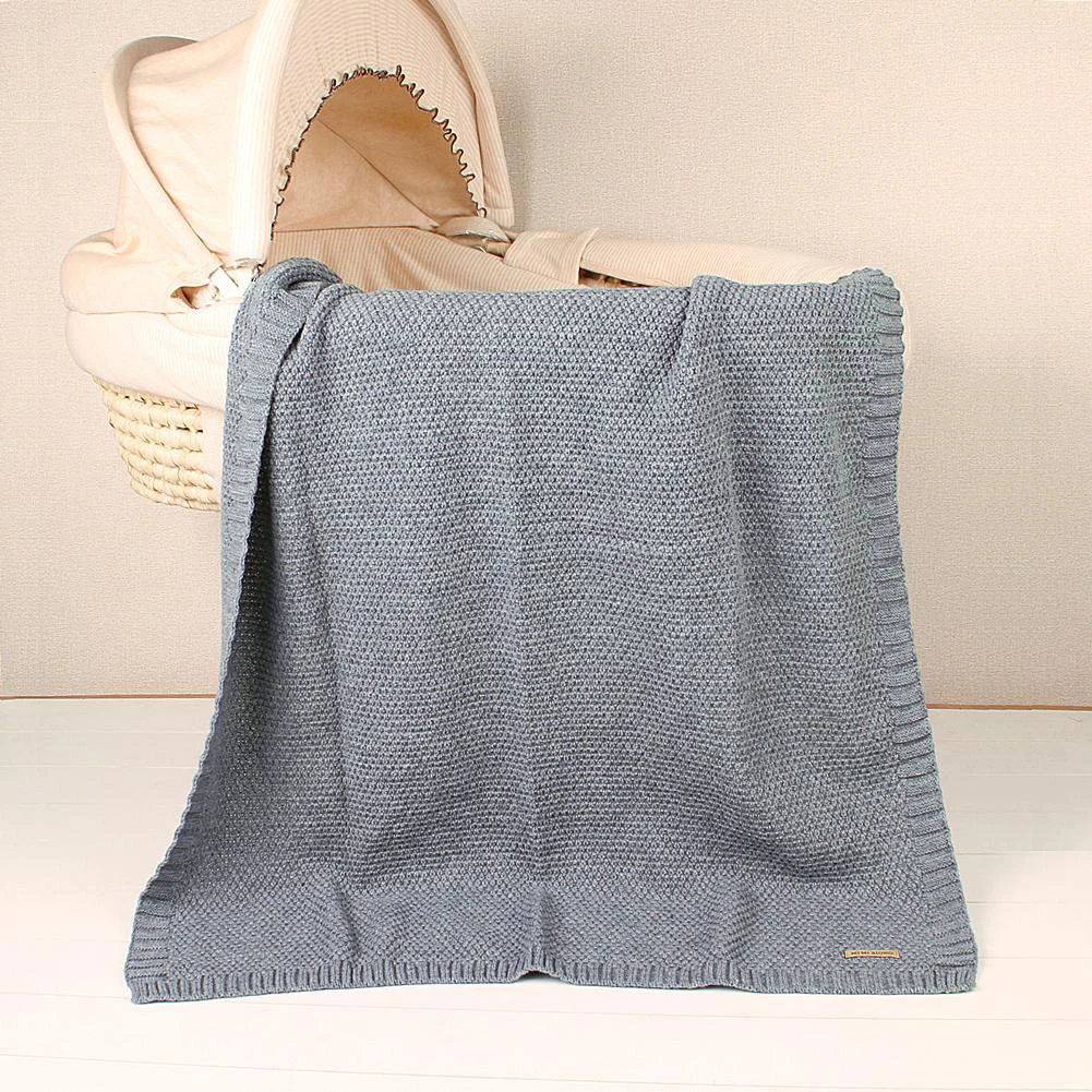 

Baby Blanket Knitted Newborn Swaddle Wrap Blankets Super Soft Toddler Infant Bedding Quilt for Bed Sofa Basket Stroller Blankets