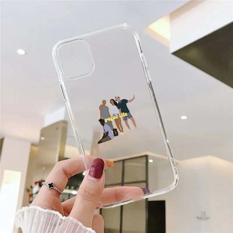 

Outer Banks - Livin' The Pogue Life Phone Case Transparent for iPhone 11 12 mini pro XS MAX 8 7 6 6S Plus X 5S SE 2020 XR