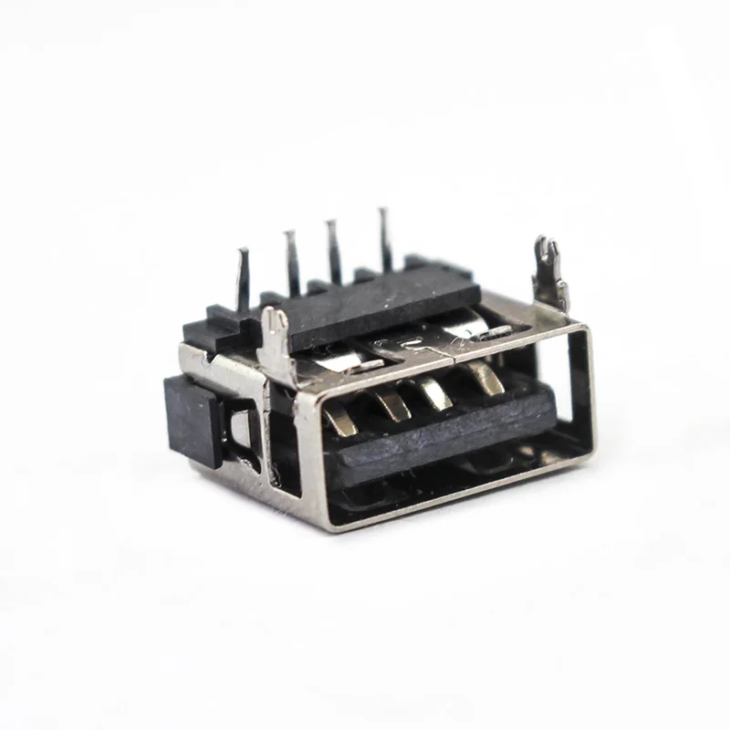 10 шт./лот женский 4-контактный 2-контактный тип A USB 2 0 DIP 90 вставной разъем для