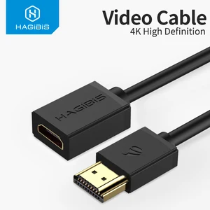 Удлинительный кабель HDMI, Hagibis, 4K, 2,0 штекер-гнездо, для компьютера, HDTV, ноутбука, проектора, PS3, 4