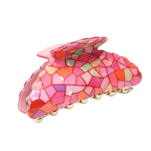 Высококачественные акриловые крабы для волос 8 см длиной, индийский слон, длинные шпильки заколка для волос крабы для женщин и девушек, аксессуары для волос, ювелирные изделия