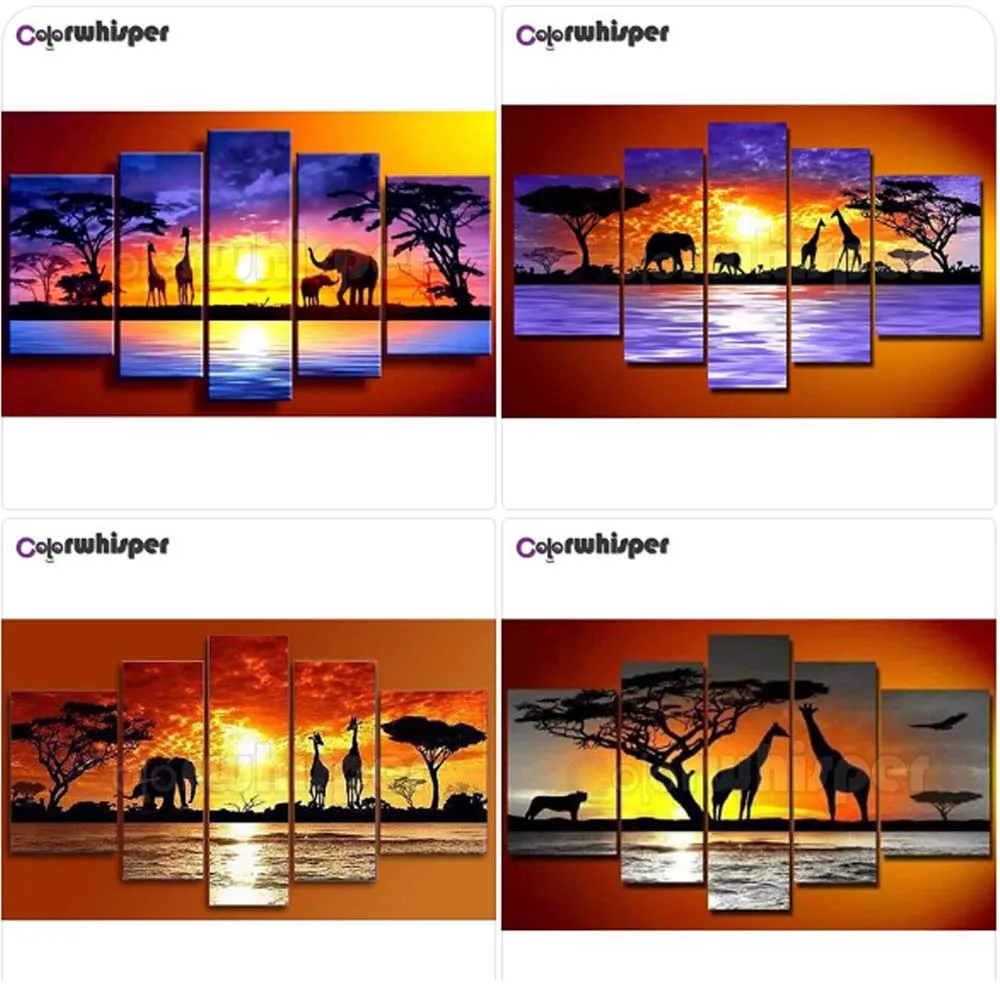 Набор для алмазной вышивки Жираф 5 шт.|Алмазная мозаика и вышивка| |