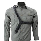 Ремень для пистолета, поворотный одноточечный строп 1000D, сверхпрочный Регулируемый эластичный ремень для винтовки, длина плечевого ремня для тактической охоты 30-1