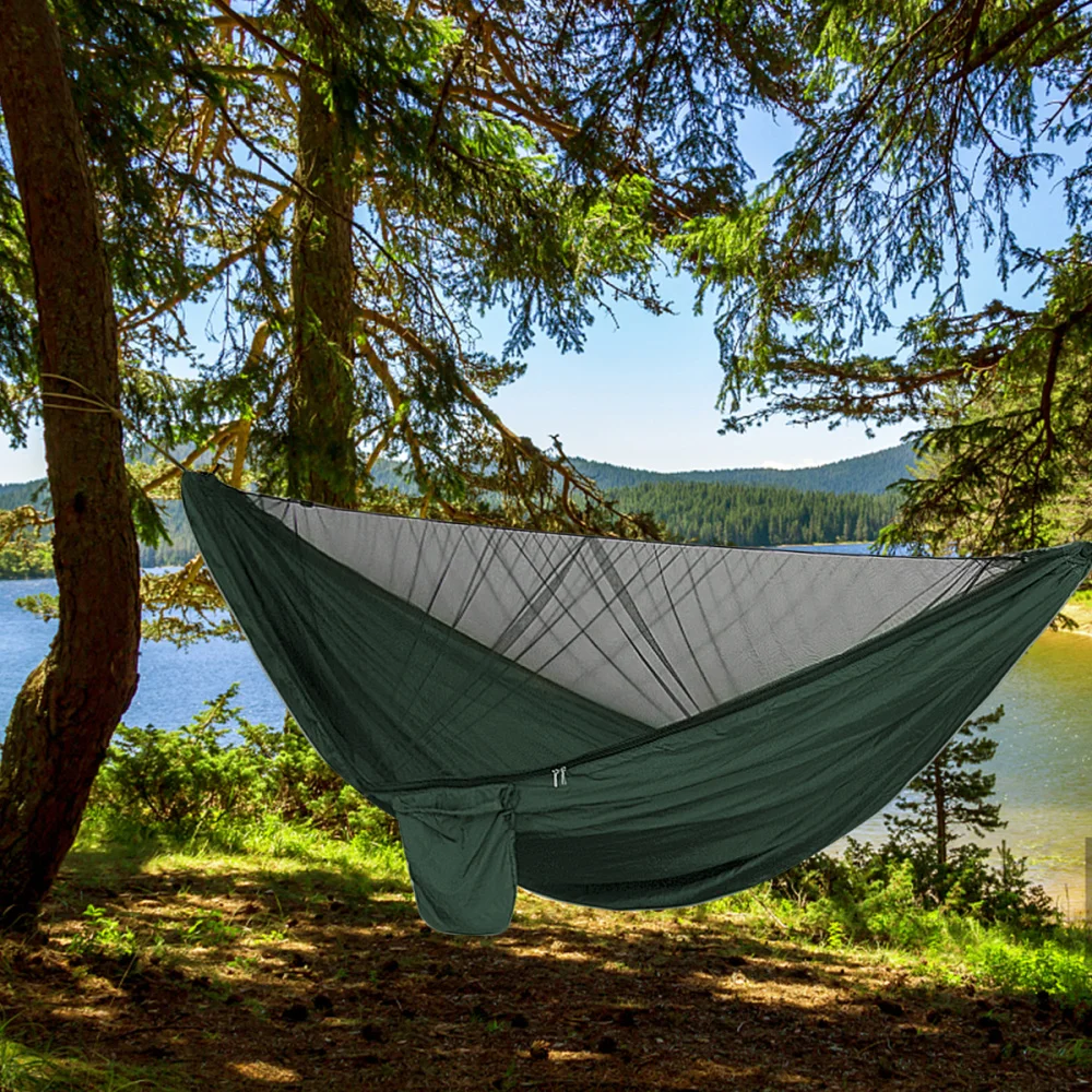 

1 Set Outdoor Camping Hammock Tent with Waterproof Awning Canopy Sunshade Set