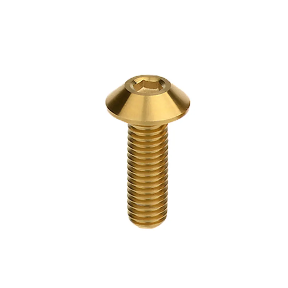 XingXi Titanium Bolt M8x25mm Inner hexagon Umbrella Head Ti Screw For Motorcycle Bolts Parts Fasteners 1Pcs | Обустройство дома