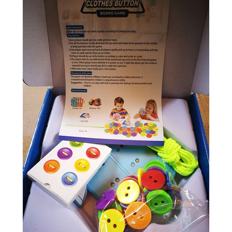 Одежда кнопка семейная настольная игра родитель детская головоломка жизнь