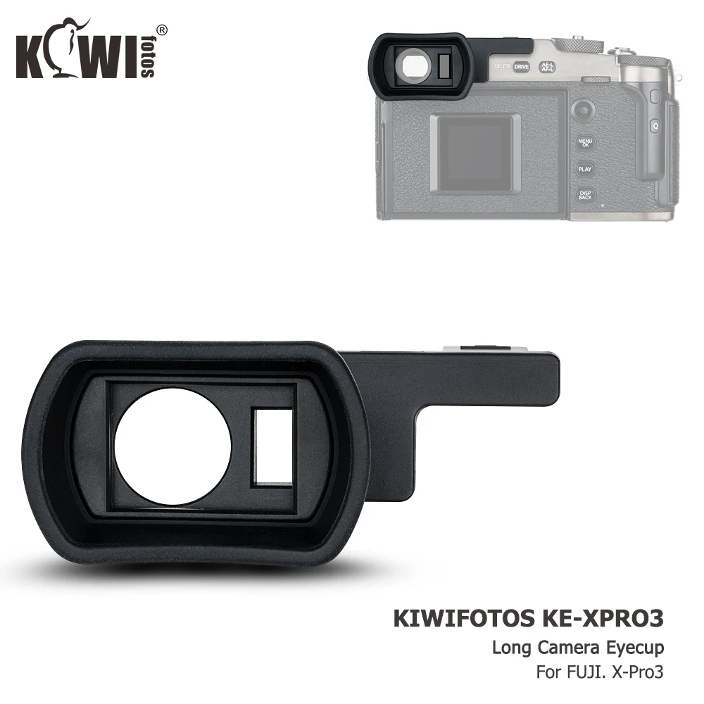 KIWIFOTOS длинный наглазник Видоискатель камеры из мягкого силикона защитный окуляр