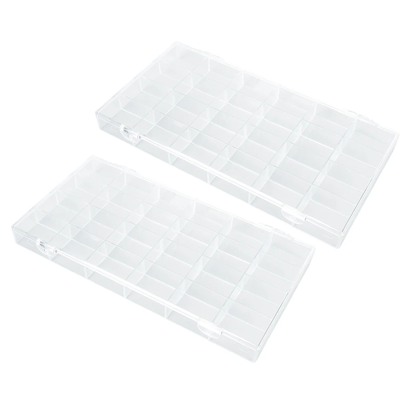 

2pcs Simple Manicure DIY Accessories Boxes Compartment Nail Accessories Boxes