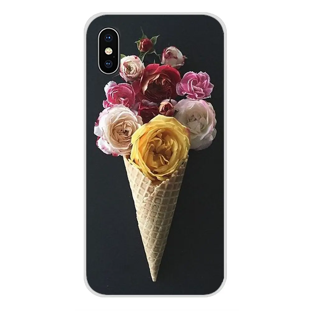 Мягкий чехол для HTC One U11 U12 X9 M7 M8 A9 M9 M10 E9 Plus Desire 630 530 626 628 816 820 830 цветов мороженого |