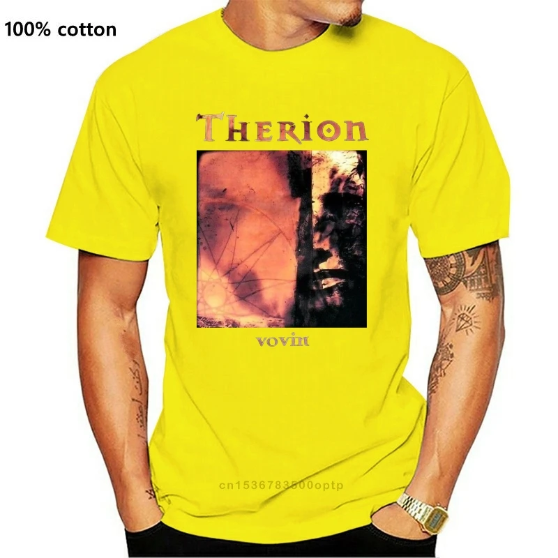 

Новая Черная футболка с коротким рукавом Therion Vovin