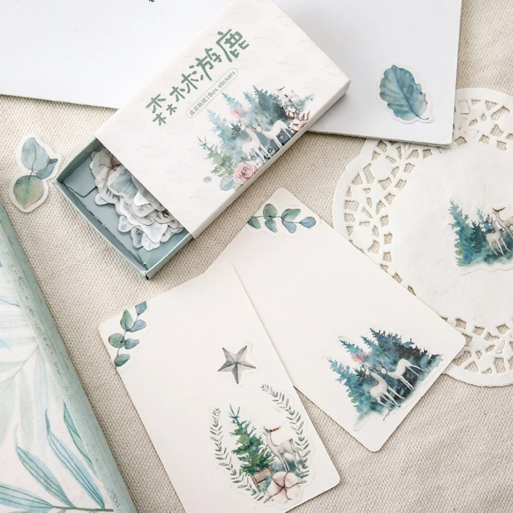 40 шт./кор. перо памяти время бумажные стикеры украшения DIY Ablum дневник в стиле