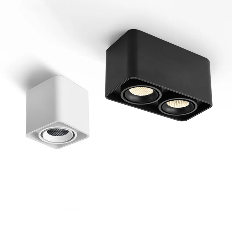 Квадратный светодиодный потолочный светильник с поверхностным креплением 7 Вт 21