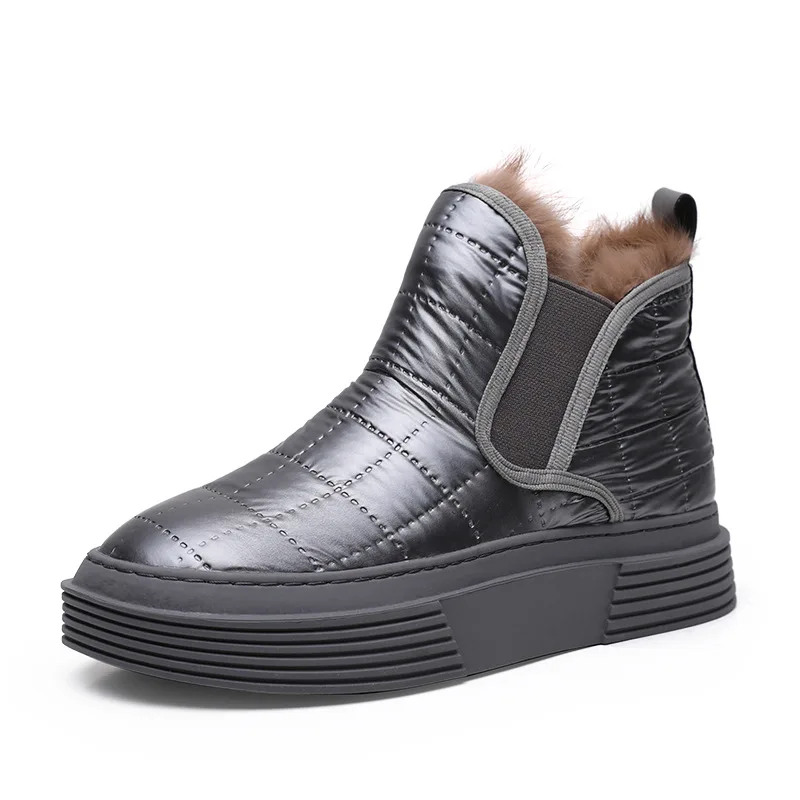 

Snow boots women's winter women's plus velvet thick-soled umbrella cloth 2021 new short tube shoes non-slip women's cotton shoes