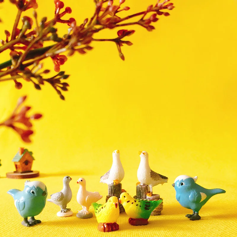 4 шт. морские птицы/Голубь/попугаи/миниатюры/милый/Сказочный Сад/гном/мох