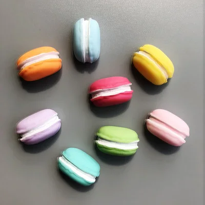 

Mini adesivo de decoração para escritório, adesivo estéreo de cookies com ímã de geladeira colorido rosa azul amarelo