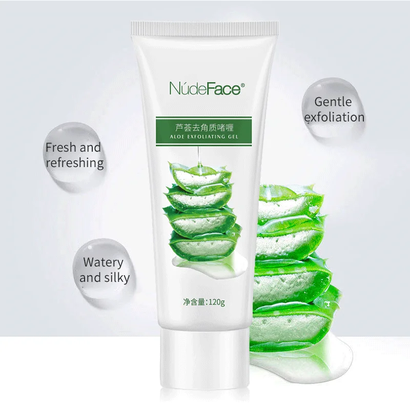 120 г Отшелушивающий гель с Алоэ увлажняет средство для очищения лица и тела