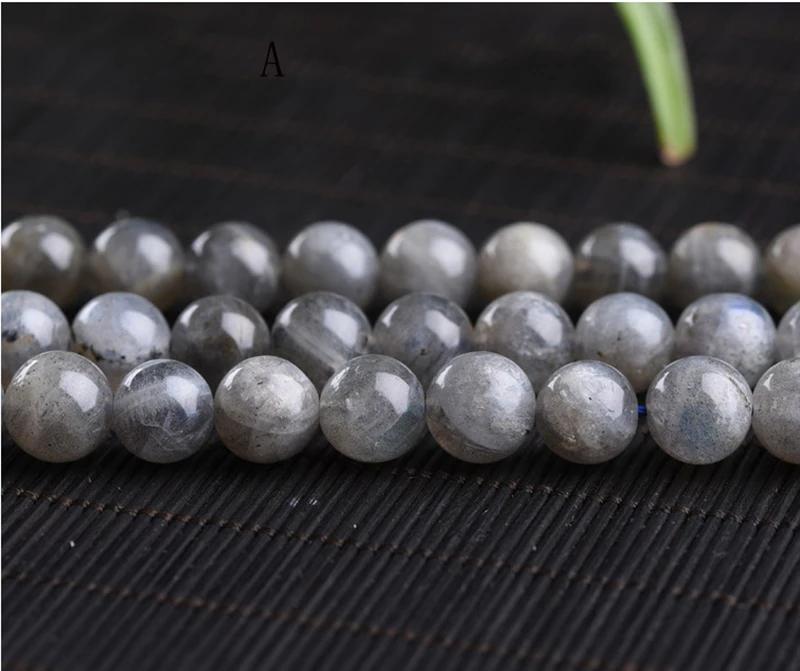 Натуральный Лабрадорит 4-11 мм круглые бусины из драгоценных камней для изготовления ювелирных изделий из стерлингового серебра 925 пробы ожерелье браслет 15 дюймов ICNWAY - Color: A grade