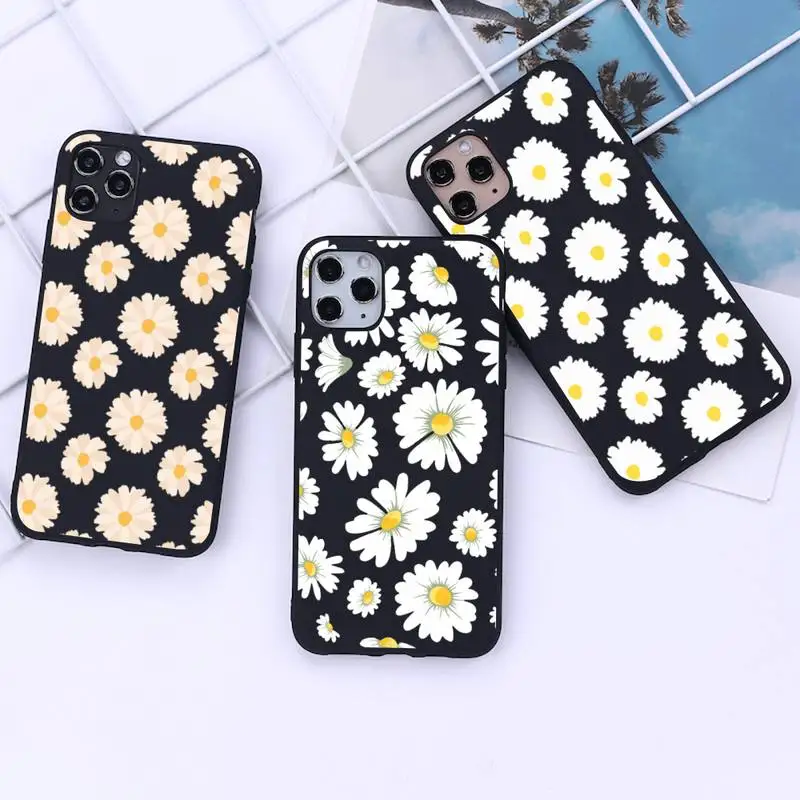 

Art Floral Daisy Phone Case for iphone 13 12 11 Pro Mini XS MAX 8 7 Plus X 2020 XR cover