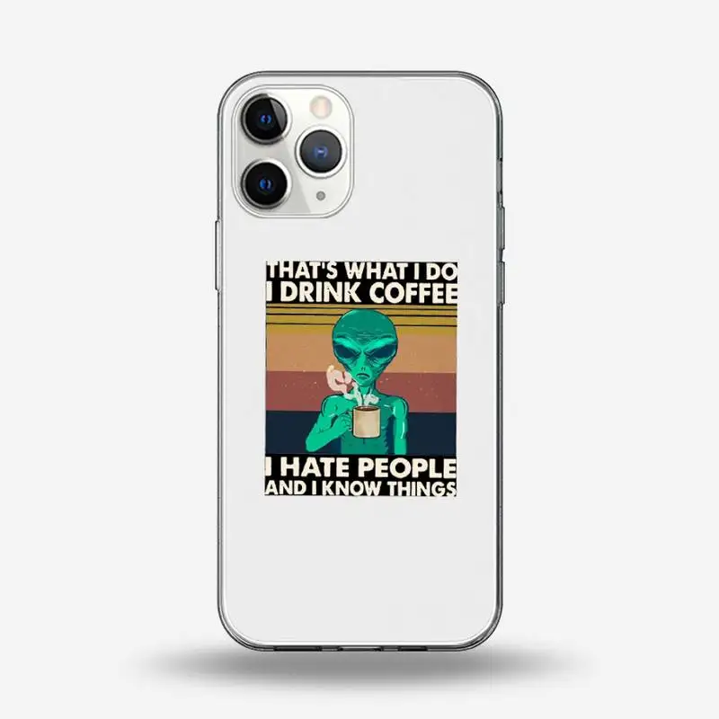 

Cat funny animal skull fashion Phone Case Transparent for iPhone 6 7 8 11 12 s mini pro X XS XR MAX Plus