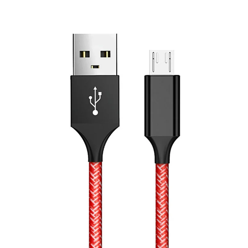 Плетеный кабель Micro USB с пеньковой веревкой 1 м/2 м/3 м для синхронизации данных и