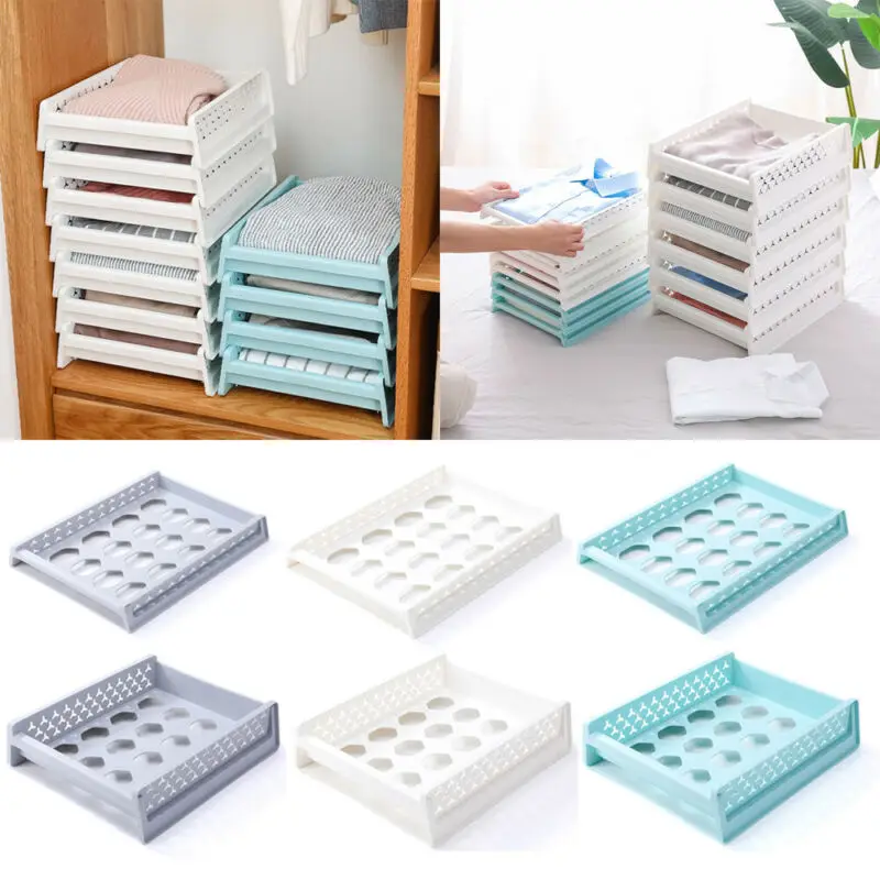 Два спецификации Штабелируемый Пластиковый Удобный прочный ящик шкаф для одежды