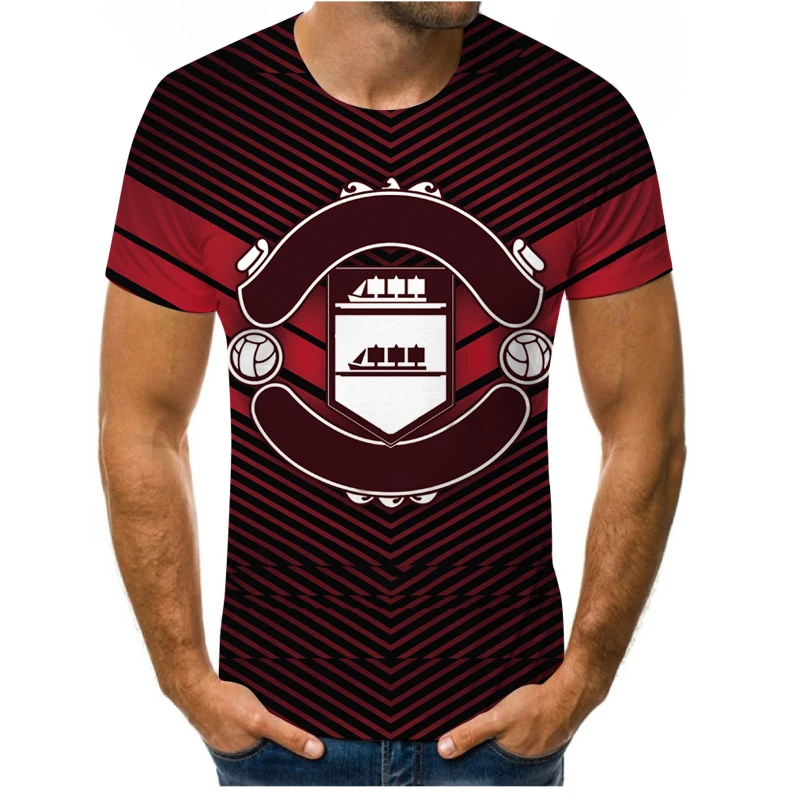 

Personalized custom T-shirt popular 3D printing summer men's T-shirt O-neck short-sleeved oversized T-shirt outdoor leisure