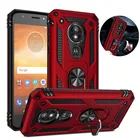 Чехол-накладка для Motorola E5, E6 Plus, G6 Play G7 Power, Z4, противоударный, магнитный, с кольцом-подставкой