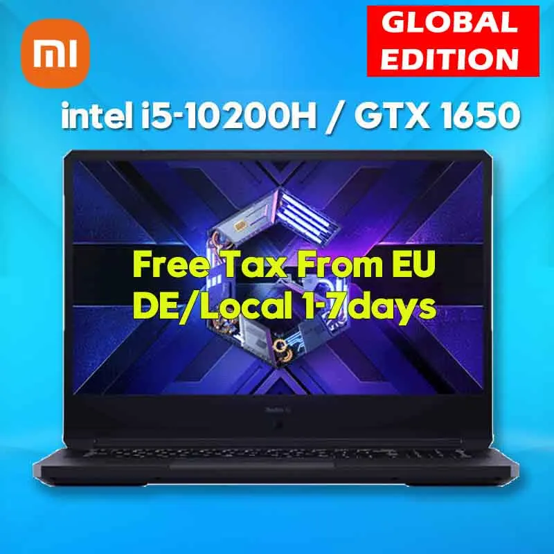 Оригинальный Xiaomi Redmi G игровой ноутбук 16 1 дюймов I5 10200H Гб DDR4 2933 МГц оперативная