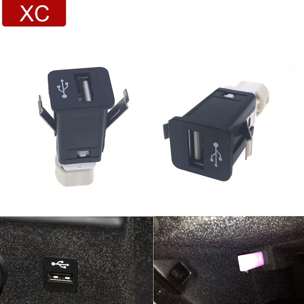 

4Pin Car CD Radio Extend Socket USB Switch Port Cable Adapter Panel for Bmw E70 E71 E82 E90 E91 E92 E93 F10 Parts No 9237656