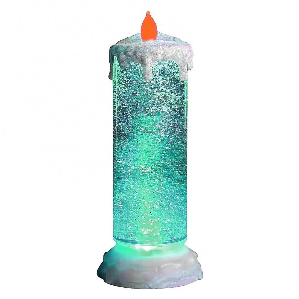 

Светодиодный ночник, меняющий цвет, в форме свечи, люминесцентный ночной Светильник льник для дома, рабочего стола, Хэллоуина, рождевечерни...