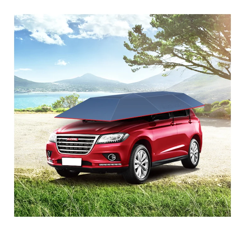 

Wholesale automatic car tent electrical removable battery customized cover umbrella for remote control car parking tent