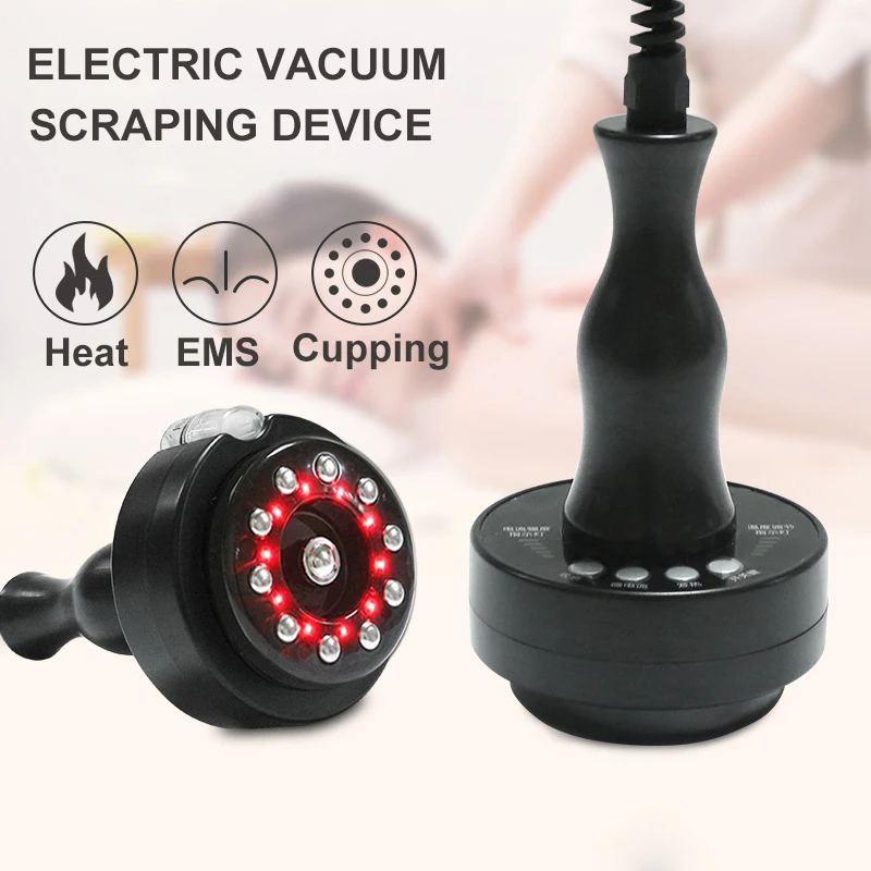 

Electric Scraping Lymphatic Detoxification Machine Cupping guasha Device Therapy Massager Body Relaxation Stimulate Acupoints