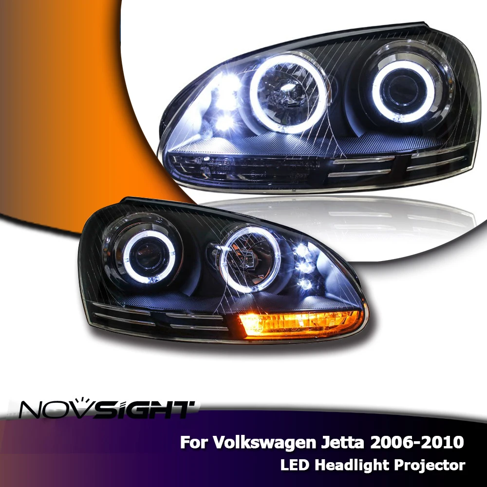 NOVSIGHT 2 шт. автомобильная светодиодная лампа проектор фары в сборе DRL