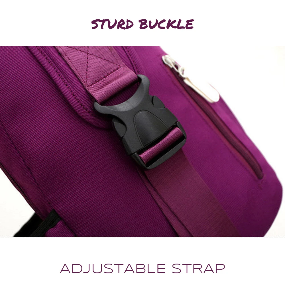 

Men Women Nylon Crossbody Shoulder Chest Cycle Sling Bag Daily Travel Backpack