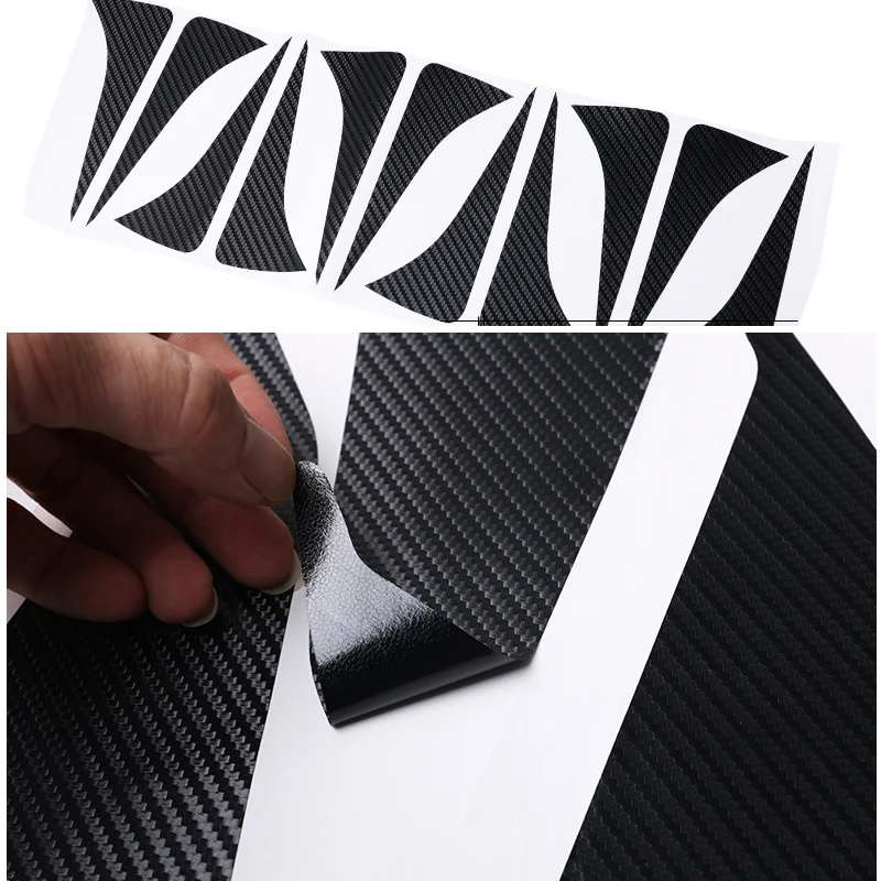 R17 Стайлинг автомобиля внешняя наклейка черный углеродное волокно виниловая на