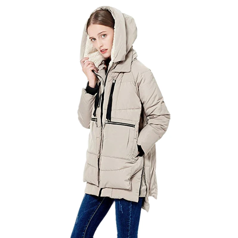 Зимние куртки и пальто для женщин длинные мягкие парка с капюшоном длинная
